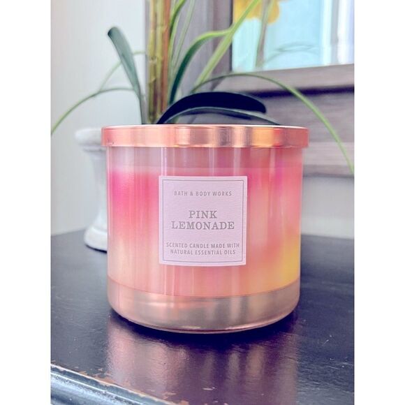BBW PINK LEMONADE Ombre Candle Bath And Body Works - Picture 1 of 3